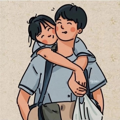 高清情头一男一女秀恩爱动漫图片 秀恩爱动漫情头