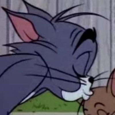可爱的汤姆杰瑞情侣头像超多图片 猫和老鼠卡通头像超萌一对