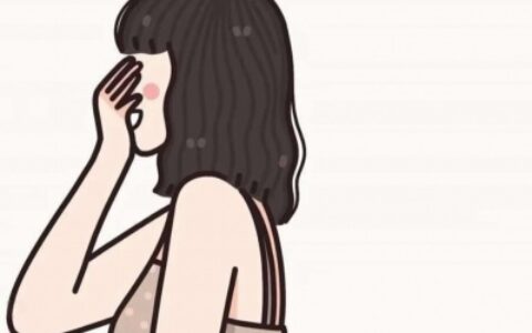 一男一女捂脸动漫情头图片