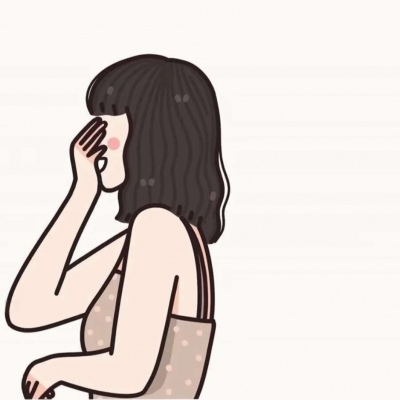 一男一女捂脸动漫情头图片