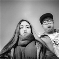 两人一张 qq头像个性情侣黑白头像