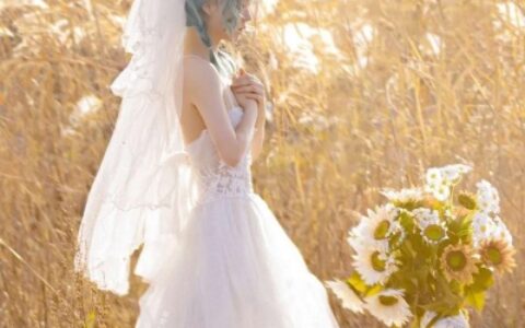 高清唯美浪漫真人婚纱情侣头像图片 婚纱头像情侣一对2张