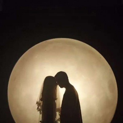 高清唯美浪漫真人婚纱情侣头像图片 婚纱头像情侣一对2张