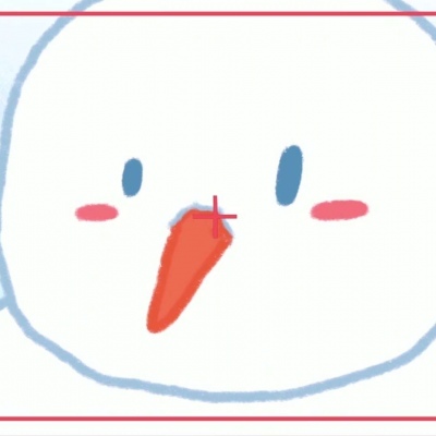 可爱红小豆情侣头像雪人图片
