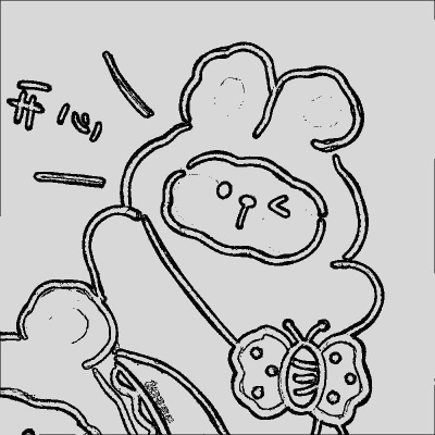 高清稀有的情头动漫简约黑白一对图片 简约动漫情头黑白一对