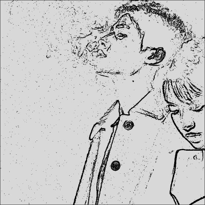 高清稀有的情头动漫简约黑白一对图片 简约动漫情头黑白一对