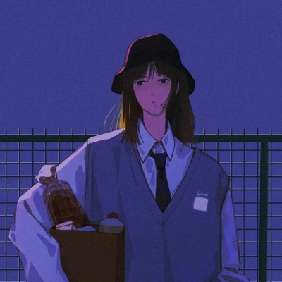 一男一女 2021年抖音最火情侣头像卡通