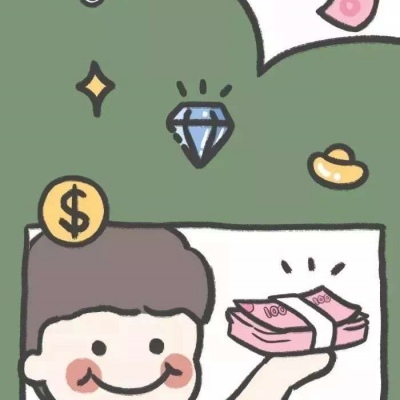 高清红色喜庆情侣头像一男一女卡通图片 新年情头可爱一对