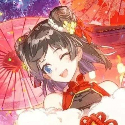 一男一女红红火火过年情侣头像 新年喜庆情侣头像图片