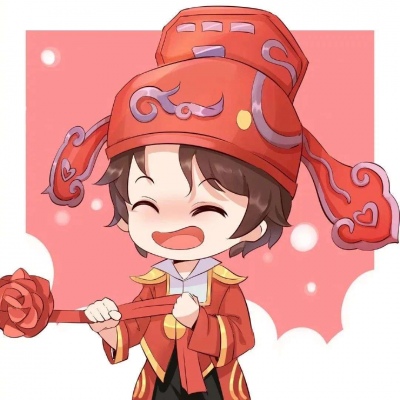 一男一女红红火火过年情侣头像 新年喜庆情侣头像图片