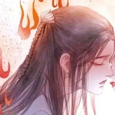一男一女红红火火过年情侣头像 新年喜庆情侣头像图片