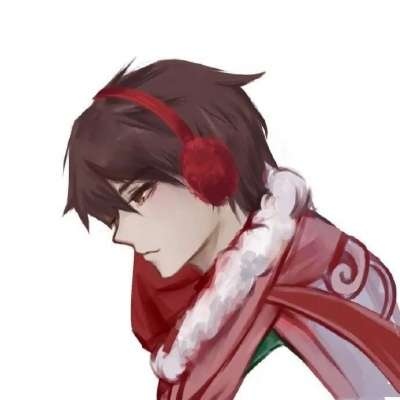 高清一男一女的卡通可爱圣诞节情头图片 卡通圣诞情头