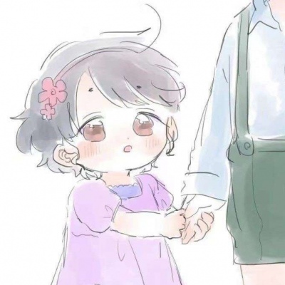 卡通情侣头像可爱萌一男一女高清图片