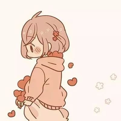 动漫情头一男一女可爱卡通高清图片