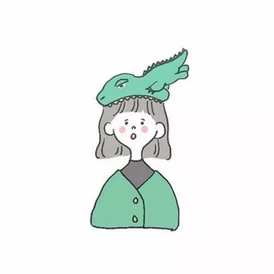 动漫情头一男一女可爱卡通高清图片