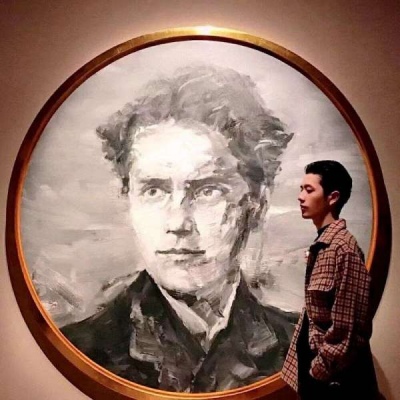 微信情头高清一男一女一左一右图片