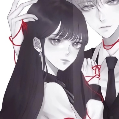 高清一左一右的卡通漫画甜蜜情头图片 漫画甜蜜情头