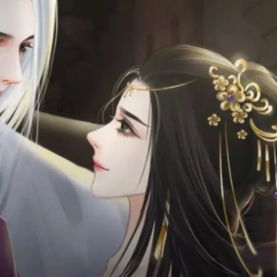 高清一左一右的卡通漫画甜蜜情头图片 漫画甜蜜情头