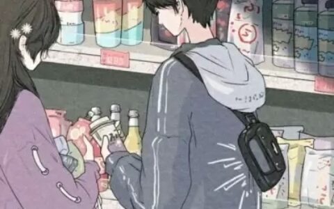 最火的抖音便利店情侣头像图片 便利店情头动漫