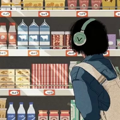 最火的抖音便利店情侣头像图片 便利店情头动漫