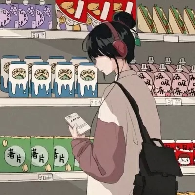 最火的抖音便利店情侣头像图片 便利店情头动漫