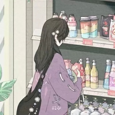最火的抖音便利店情侣头像图片 便利店情头动漫