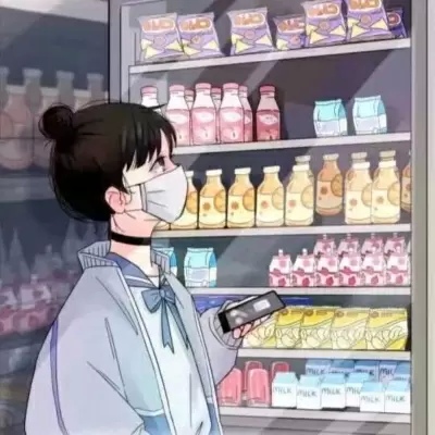 最火的抖音便利店情侣头像图片 便利店情头动漫