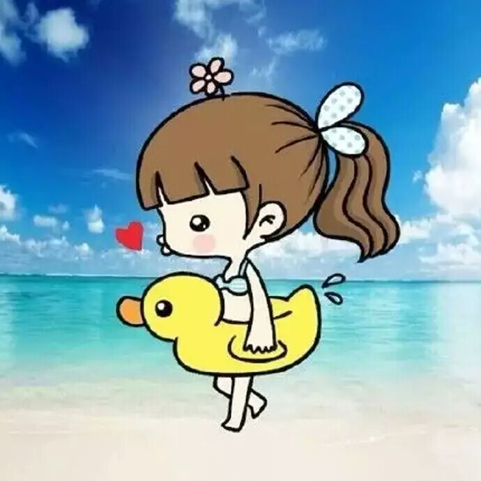 一男一女 呆萌 超清 微信情侣头像可爱动漫