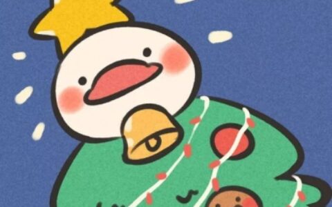 高清一左一右的圣诞节卡通情头可爱图片 圣诞可爱卡通情头一对