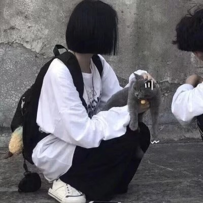 微信真人情侣头像时尚酷味图片