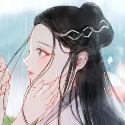 高清超甜的动漫古风情头一人一半图片 微信古风情头一人一半