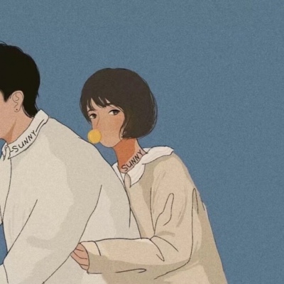 微信情侣头像一左一右漫画图片
