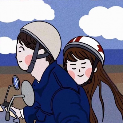 微信情侣头像一左一右漫画图片