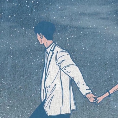 微信情侣头像一左一右漫画图片
