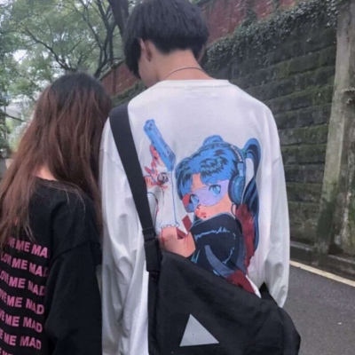情侣头像ins一对两张高清图片