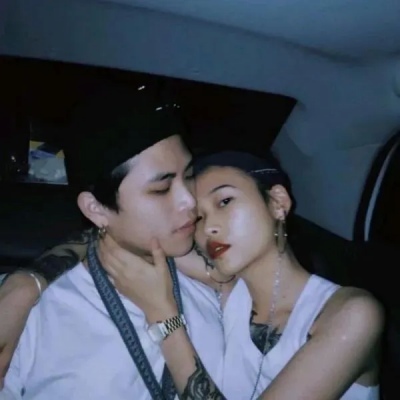 情头真人一男一女超甜,男女互动真的超甜