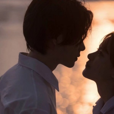 唯美黄昏情侣头像,高清清新黄昏风格的情头图片