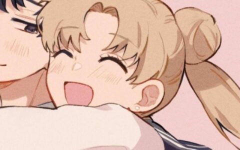 美少女战士头像情侣,高清一左一右美少女战士cp情侣头像图片