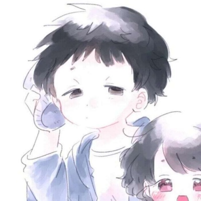 卡通小孩情侣头像,高清一左一右情侣头像小孩图片卡通