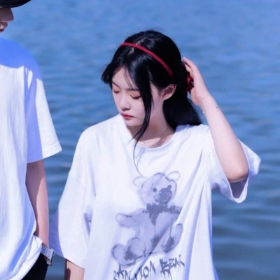 在海边的情侣头像,高清清新的海边唯美意境情侣头像图片