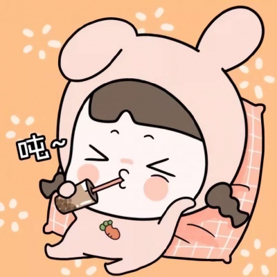 微信卡通头像情侣一左一右,高清软萌可爱微信最火卡通情侣头像图