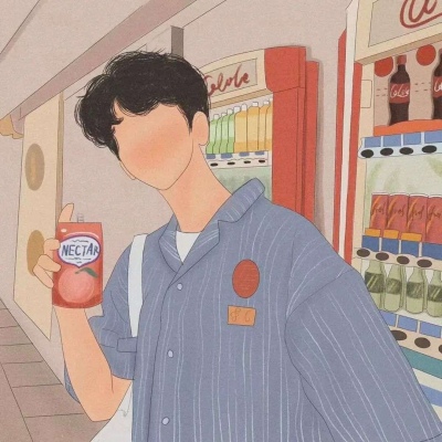 情头手绘漫画一左一右,高清手绘插图动漫情头一左一右