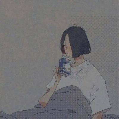 高清好看的手绘插画情头图片 简约干净手绘情头一对两张