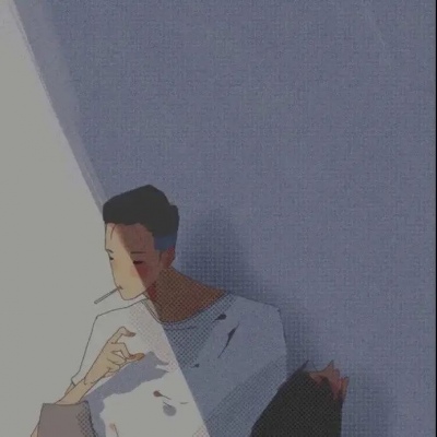 高清好看的手绘插画情头图片 简约干净手绘情头一对两张