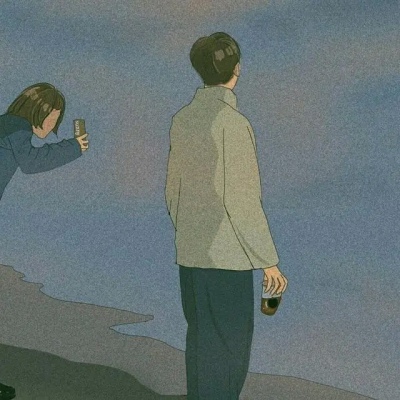 高清优质手绘日系漫画情侣头像图片