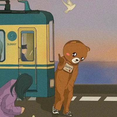 高清优质手绘日系漫画情侣头像图片