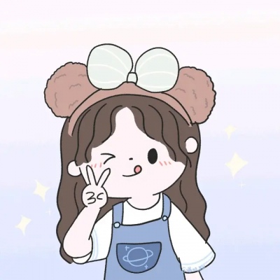 微信情侣头像手绘,高清一男一女的手绘可爱情侣头像图片