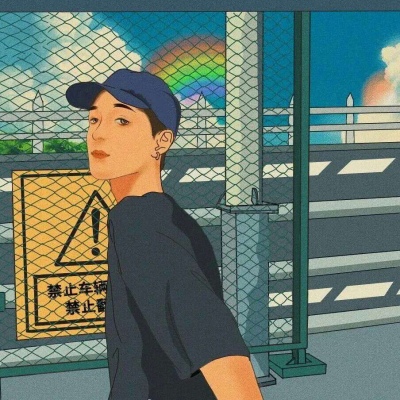 微信动漫可爱情侣头像,高清可爱情侣头像二次元一左一右图片