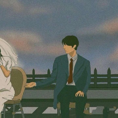 文艺手绘插画情头,高清一对两张的手绘文艺小清新情头图片