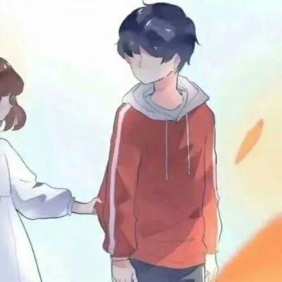 精选卡通可爱一对高清情头图片 可爱动漫情侣头一左一右